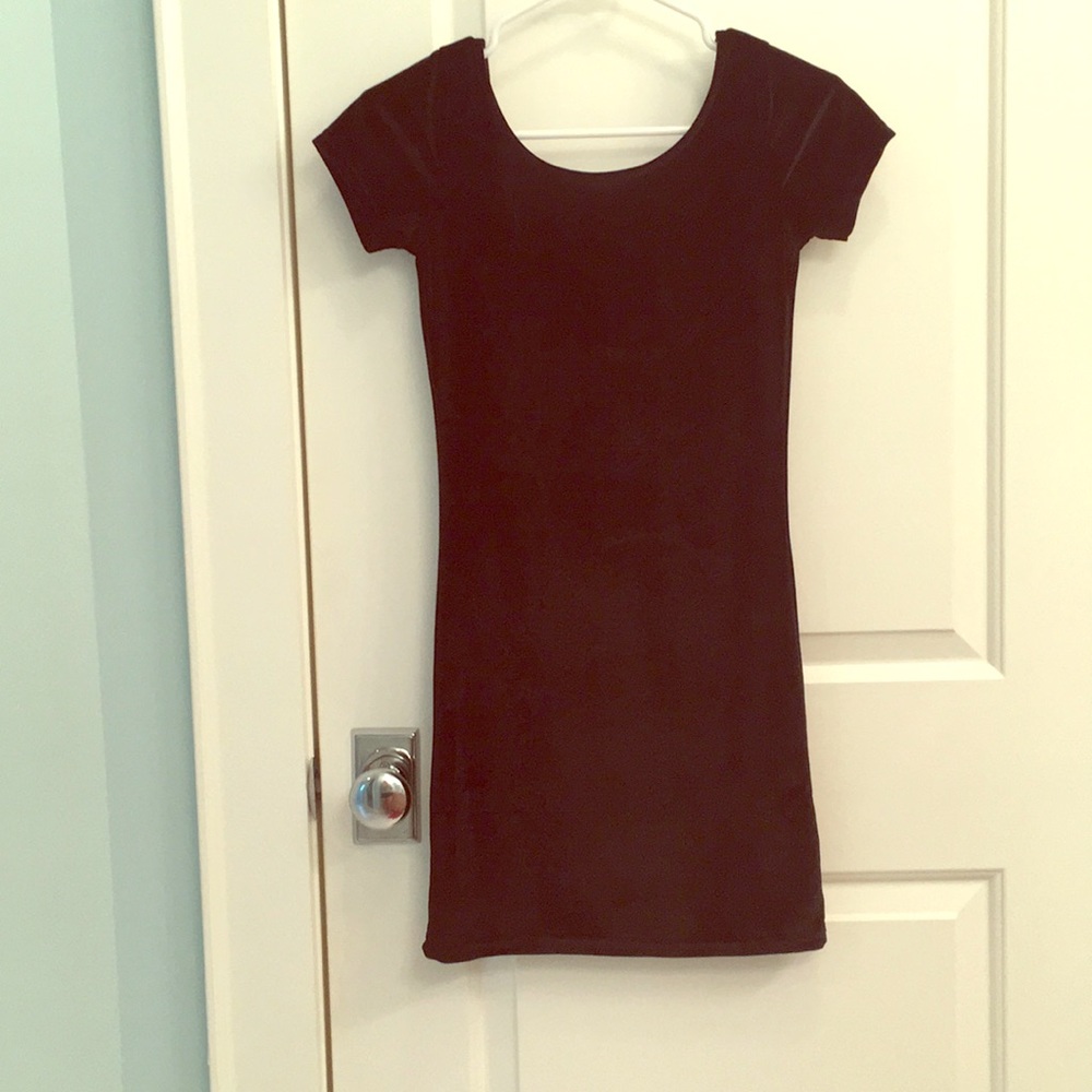 Black Brandy Melville Velvet Bodycon Dress